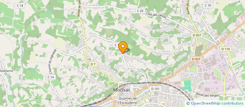 localisation de l'entreprise MONSIEUR MATHIEU GIRAUD  MOISSAC