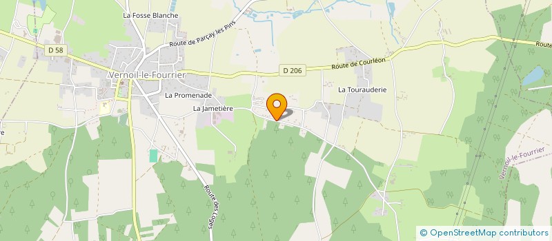 localisation de l'entreprise MONSIEUR MATHIEU GIRAUDON  VERNOIL-LE-FOURRIER