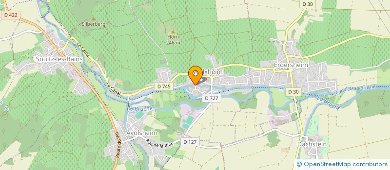 localisation de l'entreprise MONSIEUR MATHIEU GOETZ  WOLXHEIM