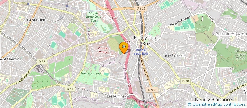 localisation de l'entreprise MONSIEUR MATHIEU GOMIS à ROSNY-SOUS-BOIS