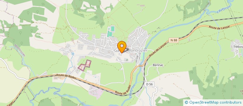 localisation de l'entreprise MONSIEUR MATHIEU GONCALVES  MONTROZIER