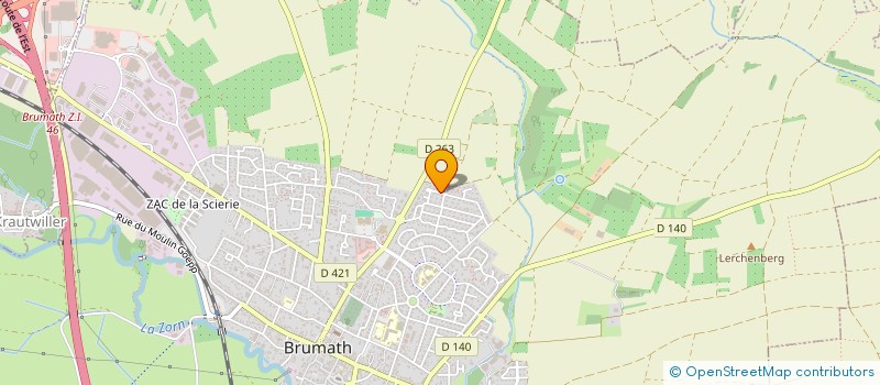 localisation de l'entreprise MONSIEUR MATHIEU GONZALEZ  BRUMATH