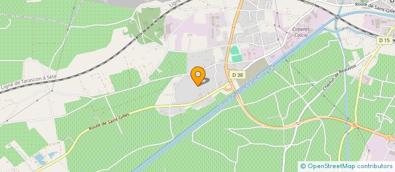 localisation de l'entreprise MONSIEUR MATHIEU GONZALEZ  BEAUCAIRE