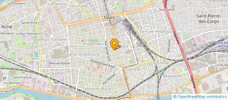 localisation de l'entreprise MONSIEUR MATHIEU GOUIN  TOURS