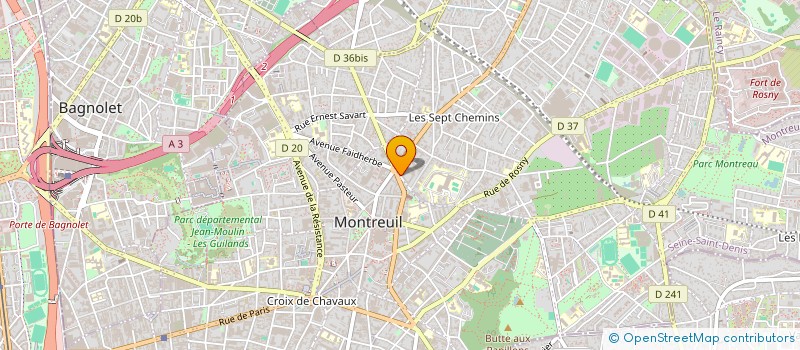 localisation de l'entreprise MONSIEUR MATHIEU GOULIN à MONTREUIL