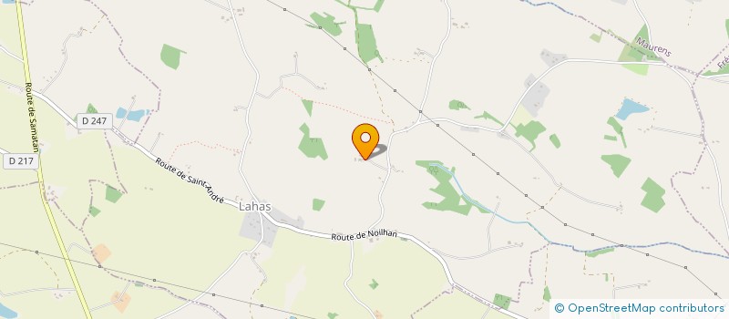 localisation de l'entreprise MONSIEUR MATHIEU GOURDAIN  LAHAS