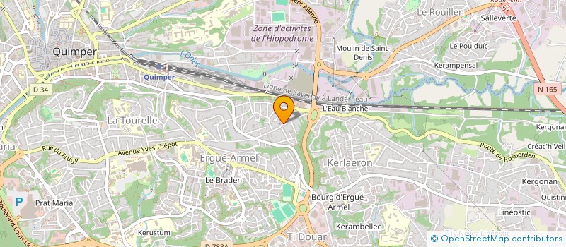 localisation de l'entreprise MONSIEUR MATHIEU GOURMELEN à QUIMPER
