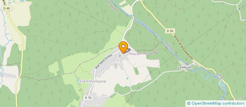 localisation de l'entreprise MONSIEUR MATHIEU GRANDCLAUDON  FREMIFONTAINE