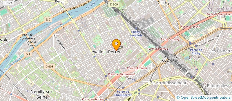 localisation de l'entreprise MONSIEUR MATHIEU GRANDVAL à LEVALLOIS-PERRET