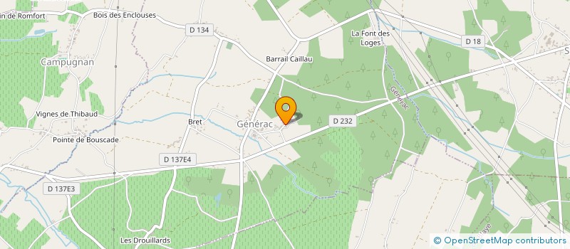 localisation de l'entreprise MONSIEUR MATHIEU GRASSEAU  GENERAC