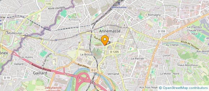 localisation de l'entreprise MONSIEUR MATHIEU GRASSOT  ANNEMASSE