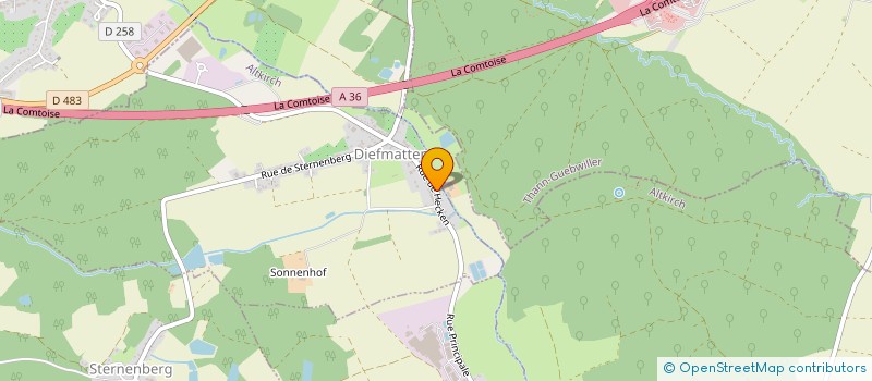 localisation de l'entreprise MONSIEUR MATHIEU GRAVEY  DIEFMATTEN