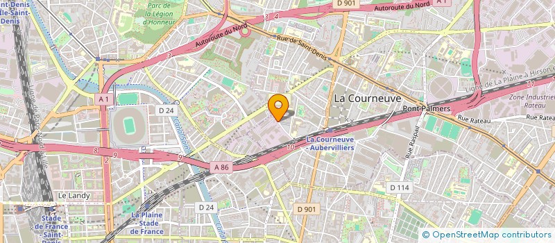 localisation de l'entreprise MONSIEUR MATHIEU GREENBERG à LA COURNEUVE