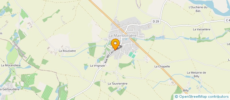 localisation de l'entreprise MONSIEUR MATHIEU GREFFARD à ROSNAY