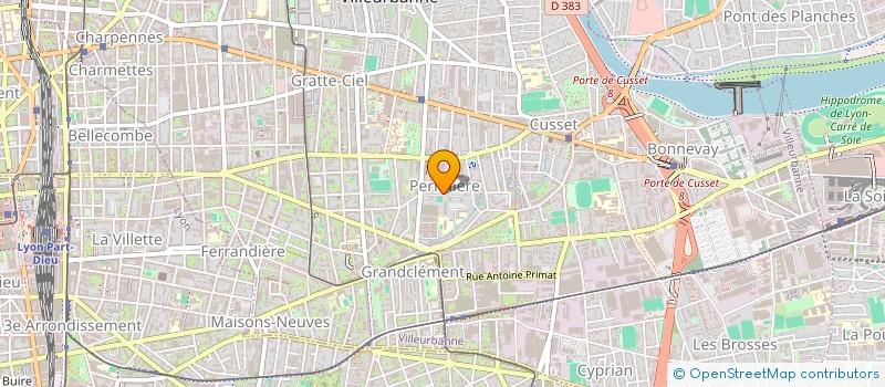 localisation de l'entreprise MONSIEUR MATHIEU GRENOUILLAT  VILLEURBANNE