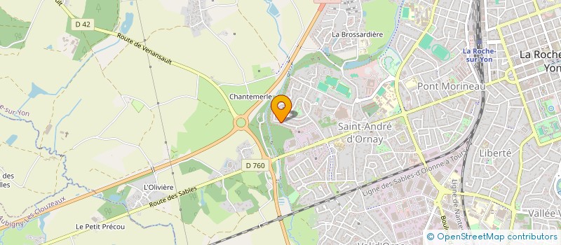 localisation de l'entreprise MONSIEUR MATHIEU GRONDIN à LA ROCHE-SUR-YON