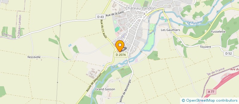 localisation de l'entreprise MONSIEUR MATHIEU GUERIN  CHATEAU-LANDON