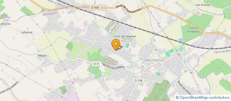 localisation de l'entreprise MONSIEUR MATHIEU GUILLAUME  MONTBETON