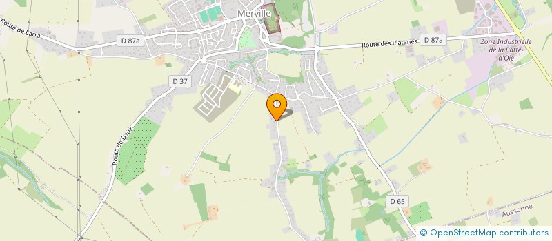 localisation de l'entreprise MONSIEUR MATHIEU GUILLEMAIN  MERVILLE