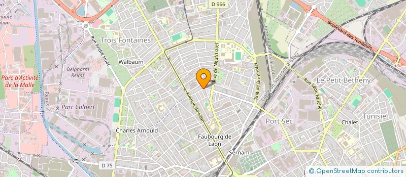 localisation de l'entreprise MONSIEUR MATHIEU GUILLON  REIMS