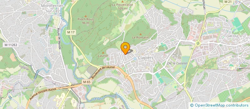 localisation de l'entreprise MONSIEUR MATHIEU GUIMONT  CLAPIERS