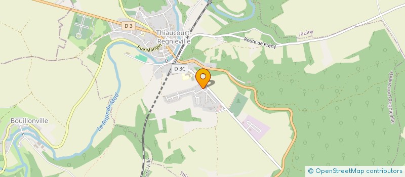 localisation de l'entreprise MONSIEUR MATHIEU GUIRAL  THIAUCOURT-REGNIEVILLE