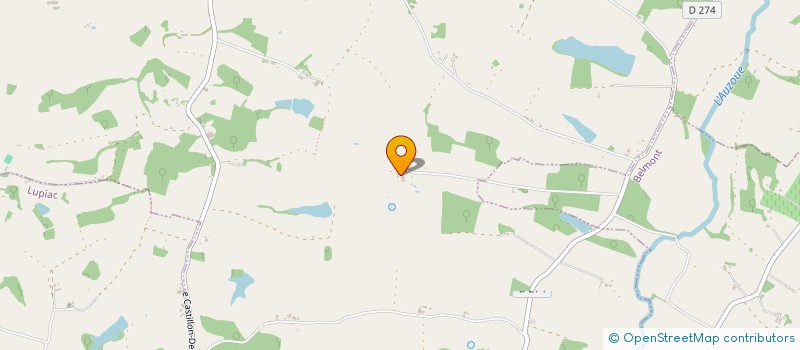 localisation de l'entreprise MONSIEUR MATHIEU GUYONNET  CASTILLON-DEBATS