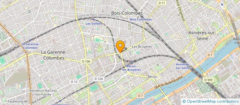 localisation de l'entreprise MONSIEUR MATHIEU HABASHI à BOIS-COLOMBES