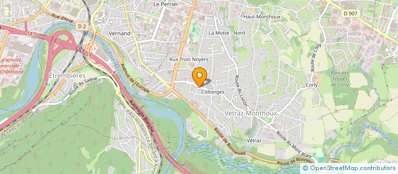 localisation de l'entreprise MONSIEUR MATHIEU HANOT  VETRAZ-MONTHOUX