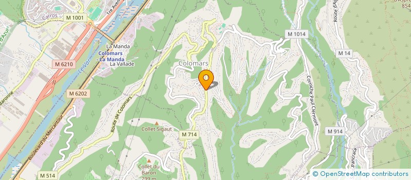 localisation de l'entreprise MONSIEUR MATHIEU HANSEN  COLOMARS