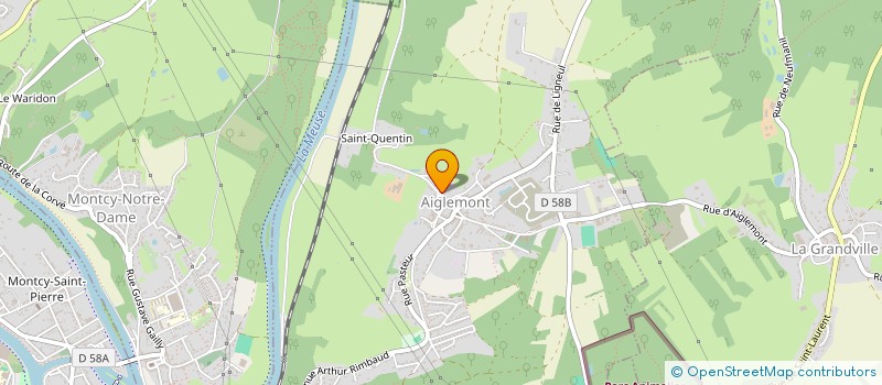 localisation de l'entreprise MONSIEUR MATHIEU HAZARD  AIGLEMONT