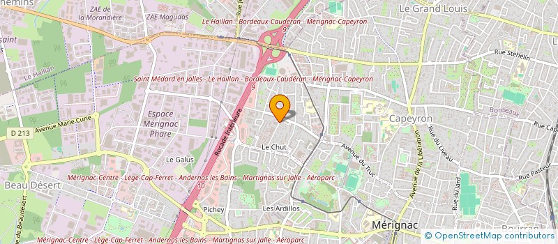 localisation de l'entreprise MONSIEUR MATHIEU HENIN  MERIGNAC