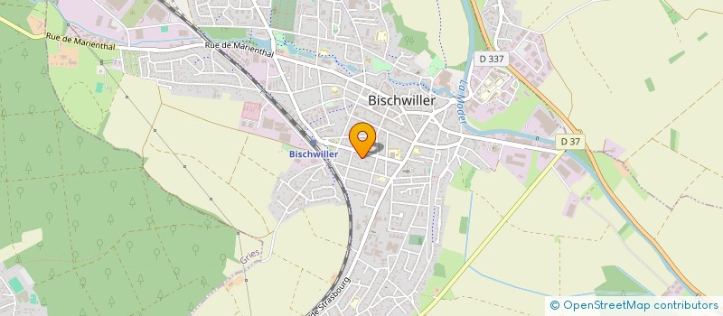 localisation de l'entreprise MONSIEUR MATHIEU HERTWIG  BISCHWILLER