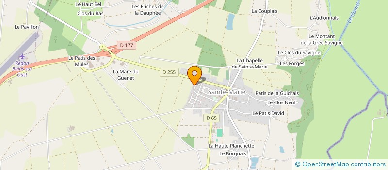 localisation de l'entreprise MONSIEUR MATHIEU HIDOUX à SAINTE-MARIE