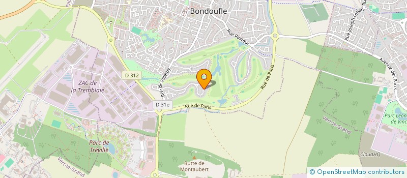 localisation de l'entreprise MONSIEUR MATHIEU HIPPERT  BONDOUFLE