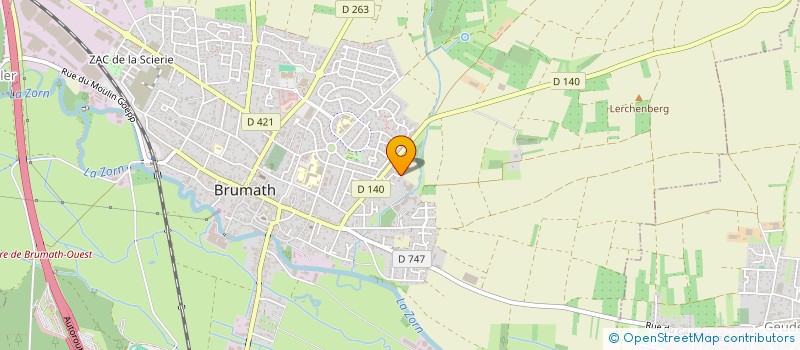 localisation de l'entreprise MONSIEUR MATHIEU HIRSCH  BRUMATH