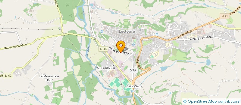 localisation de l'entreprise MONSIEUR MATHIEU HOARAU  LECTOURE