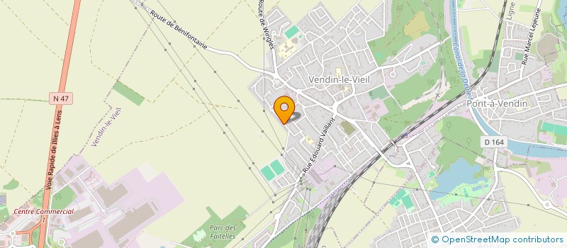 localisation de l'entreprise MONSIEUR MATHIEU HOCHEDEZ  VENDIN-LE-VIEIL