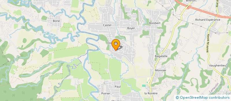 localisation de l'entreprise MONSIEUR MATHIEU HONORAT  LAMENTIN