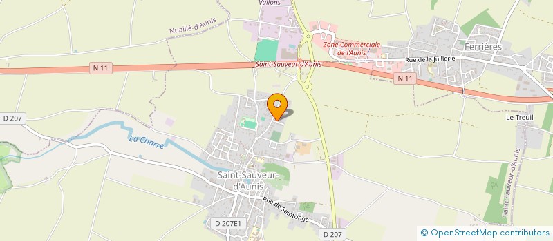 localisation de l'entreprise MONSIEUR MATHIEU HORGON  SAINT-SAUVEUR-D'AUNIS