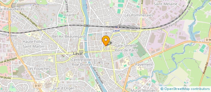 localisation de l'entreprise MONSIEUR MATHIEU HOUDAYER à LAVAL