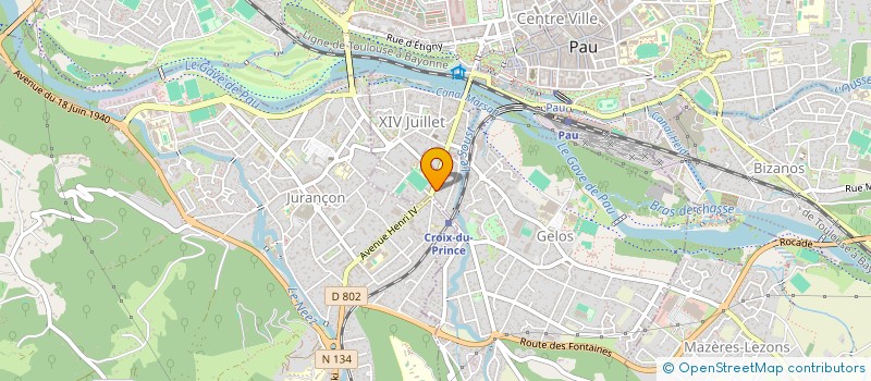 localisation de l'entreprise MONSIEUR MATHIEU HOURAT à PAU
