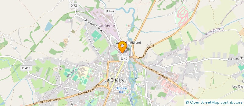 localisation de l'entreprise MONSIEUR MATHIEU HOYAU à LA CHATRE