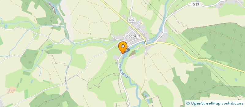 localisation de l'entreprise MONSIEUR MATHIEU HUIN  XIROCOURT