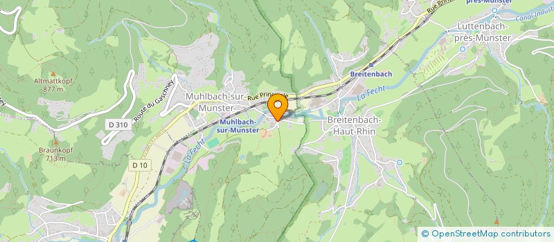 localisation de l'entreprise MONSIEUR MATHIEU HUNZINGER à MUHLBACH-SUR-MUNSTER