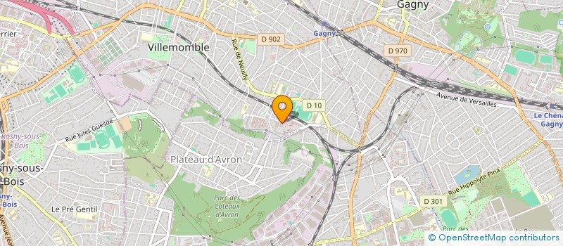 localisation de l'entreprise MONSIEUR MATHIEU HUOT  VILLEMOMBLE