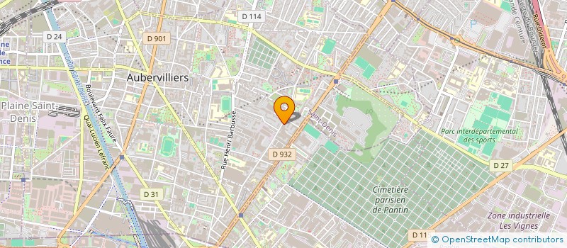 localisation de l'entreprise MONSIEUR MATHIEU JABORSKA à AUBERVILLIERS