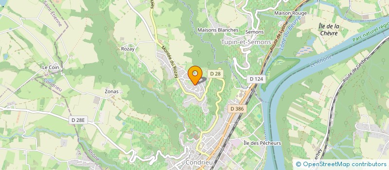 localisation de l'entreprise MONSIEUR MATHIEU JACOB  CONDRIEU