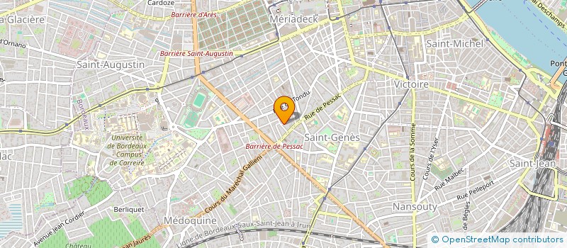 localisation de l'entreprise MONSIEUR MATHIEU JADEAU  BORDEAUX