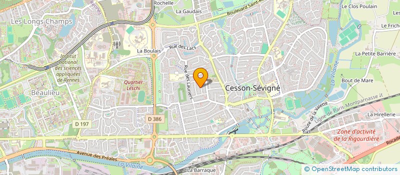 localisation de l'entreprise MONSIEUR MATHIEU JAGUELIN  CESSON-SEVIGNE